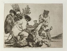 Qué hai que hacer mas?; Los Desastres de la Guerra, Madrid 1863. Creator: Francisco Goya