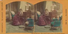 Que lui dirai-je? - What shall I write to him? - Was schreib ich ihm?, about 1860. Creator: Unknown