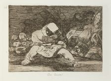 Que locura!; Los Desastres de la Guerra, Madrid 1863. Creator: Francisco Goya