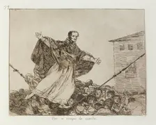 Que se rompe la cuerda.; Los Desastres de la Guerra, Madrid 1863. Creator: Francisco Goya