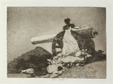 Que valor!; Los Desastres de la Guerra, Madrid 1863. Creator: Francisco Goya