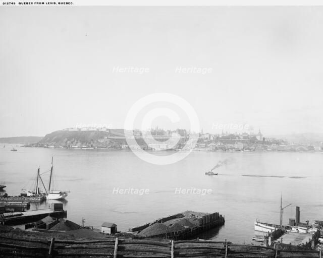 Quebec from Levis, Quebec, between 1890 and 1901. Creator: Unknown.
