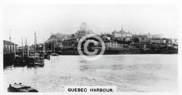 Quebec Harbour, Canada, c1920s. Artist: Unknown