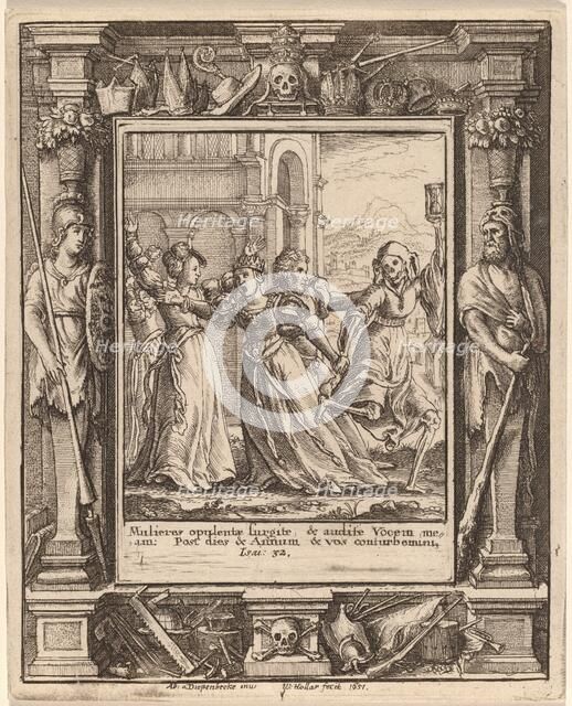 Queen, 1651. Creator: Wenceslaus Hollar.