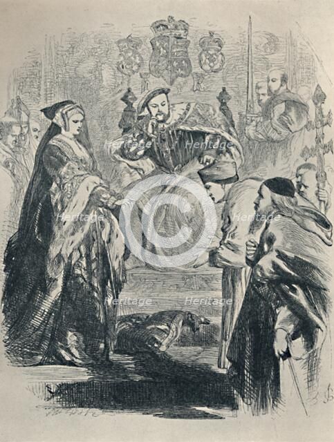 Queen Catherine: Lord Cardinal, -To You I Speak.., c1890, (1923) Artist: Sir John Gilbert.