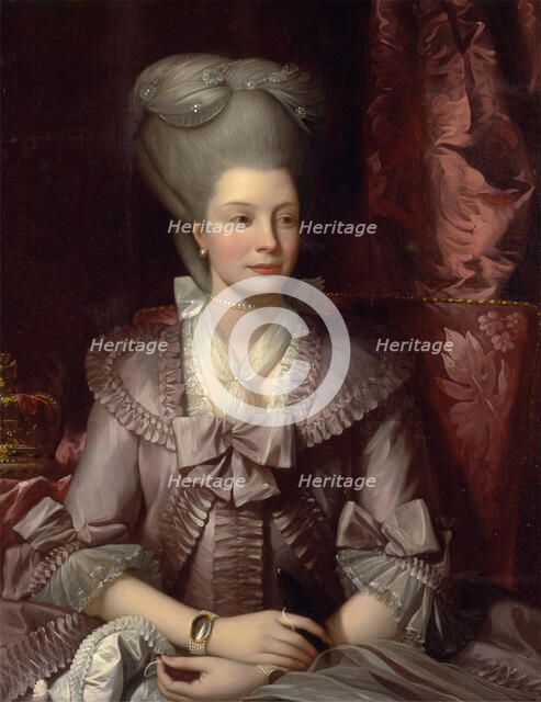 Queen Charlotte of the United Kingdom (1744-1818), 1777. Artist: West, Benjamin (1738-1820)