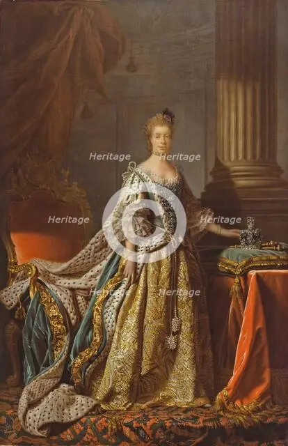 Queen Charlotte, probably 1762-66. Creator: Allan Ramsay.