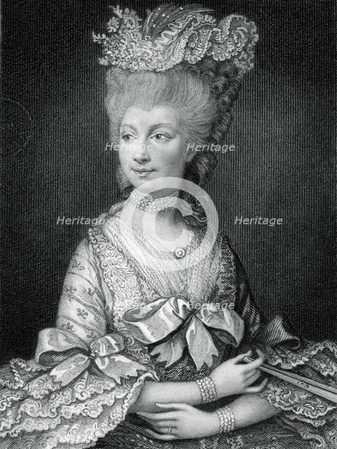 Queen Charlotte, queen consort of George III, (19th century).Artist: Read