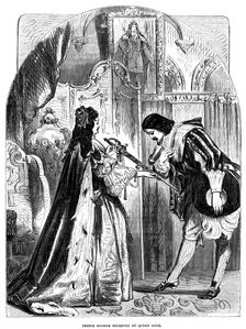 Queen Anne (1665-1714) receiving Prince Eugene (1663-1736) of Austria