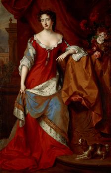 Queen Anne (1665-1714) when Princess of Denmark, c1685. Creator: Van der Vaart, Jan (1647-1721)