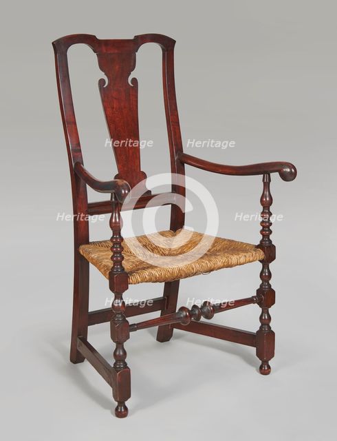 Queen Anne Transitional Armchair, c1750-80. Creator: Unknown.