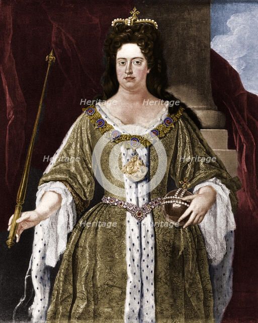 Queen Anne, c1702 (1906).  Artist: Unknown.