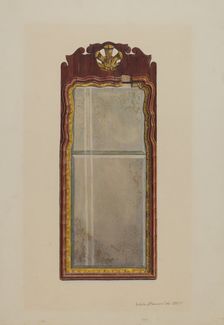Queen Anne Mirror, c. 1939. Creator: Leslie Macklem