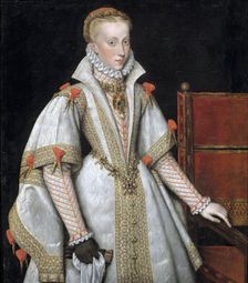Queen Anne of Austria, fourth Wife of Philip II, c1616. Creator: Bartolomé González