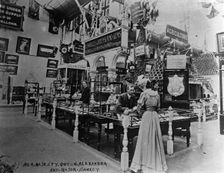 Queen Alexandra and Major Sankey at Franco-British Exhibition, London, 1908. Creator: Unknown