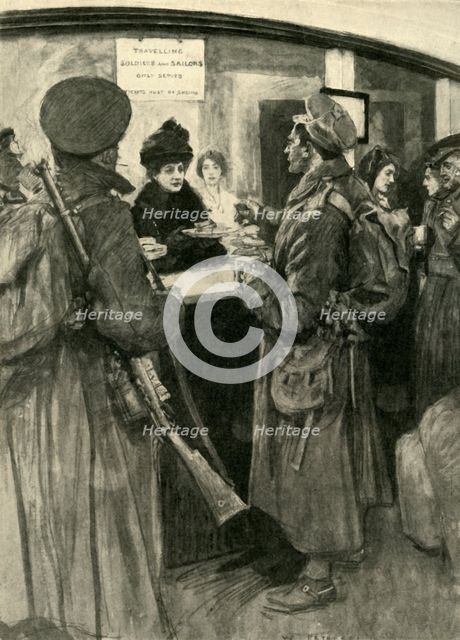 'Queen Alexandra as a Christmas Fairy', First World War, 1915, (c1920). Creator: Unknown.