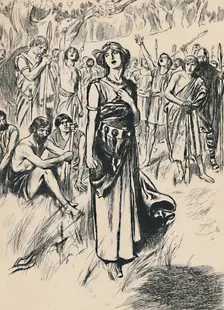 Queen Boadicea and her Soldiers c1907