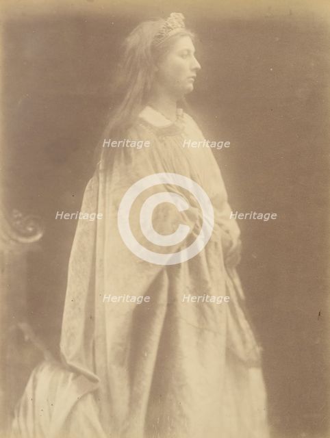 Queen Guinevere, 1874. Creator: Julia Margaret Cameron.