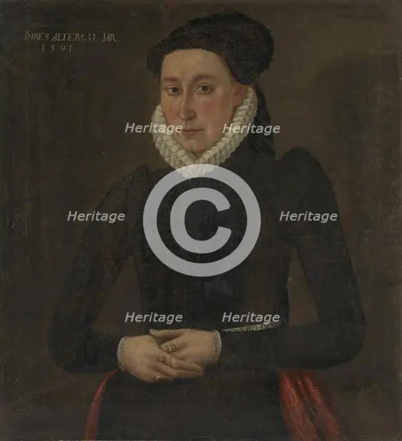 Queen Dowager Sophie of Denmark (?), 1591. Creator: Unknown.