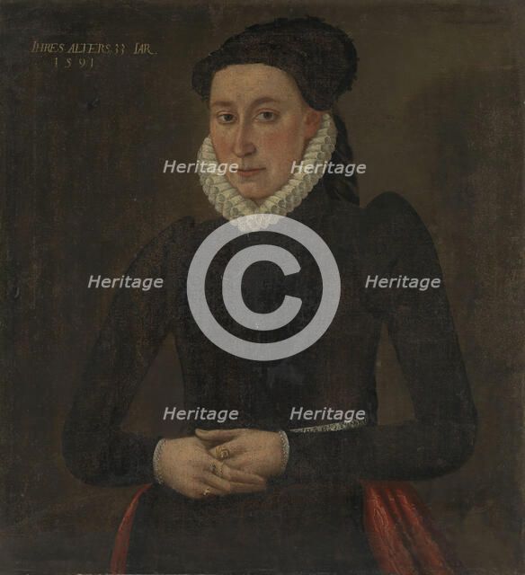 Queen Dowager Sophie of Denmark (?), 1591. Creator: Unknown.