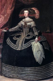 Queen Doña Mariana of Austria c1652-1653. Creator: Diego Velasquez