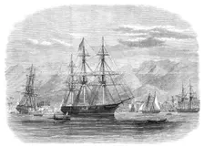 Queen Emma of the Sandwich Islands leaving H.M.S. Alert in Honolulu Harbour, 1868. Creator: Unknown