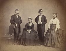 Queen Emma of Hawaii and Her Entourage, 1865. Creator: Alexander Gardner