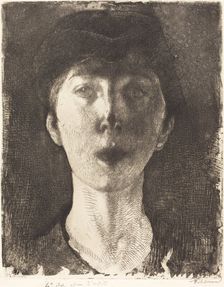 Queen Elisabeth of Belgium (La Reine Élisabeth de Belgique), 1917. Creator: Paul Albert Besnard