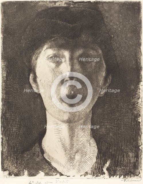 Queen Elisabeth of Belgium (La Reine Élisabeth de Belgique), 1917. Creator: Paul Albert Besnard.