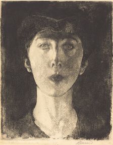 Queen Elisabeth of Belgium (La Reine Élisabeth de Belgique), 1917. Creator: Paul Albert Besnard