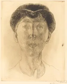 Queen Elisabeth of Belgium (La Reine Élisabeth de Belgique), 1917. Creator: Paul Albert Besnard