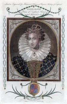 Queen Elizabeth of England, (1784).Artist: Woodman & Mutlow