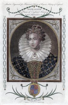 Queen Elizabeth of England, (1784).Artist: Woodman & Mutlow