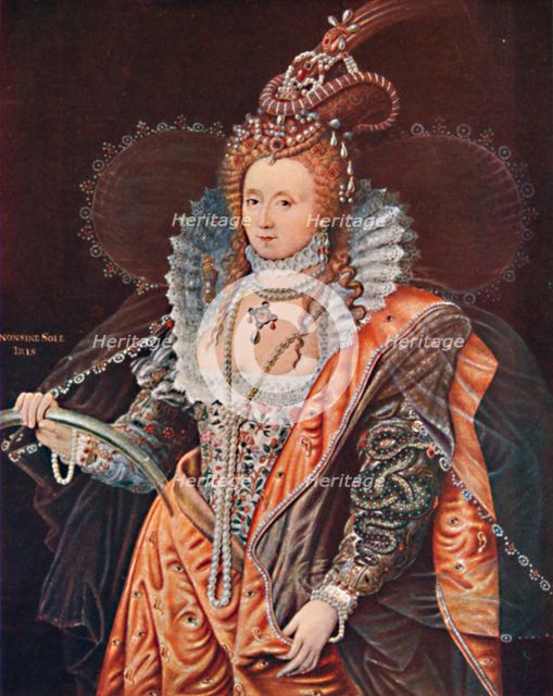 'Queen Elizabeth. An Emblematic Portrait by Zucchero', c1602, (1903). Artist: Federico Zuccaro.