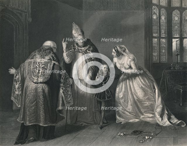 'Queen Elizabeth and the Duke of York. (King Richard III)', c1870. Artist: H Robinson.