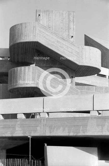 Queen Elizabeth Hall and Purcell Room, Belvedere Road, South Bank, Lambeth, London, c1967-1980. Artist: Eric de Maré
