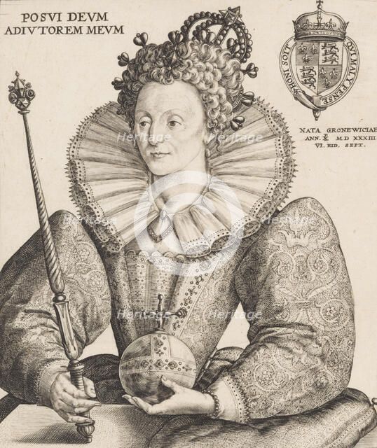 Queen Elizabeth I, 1592. Creator: Crispijn de Passe I.