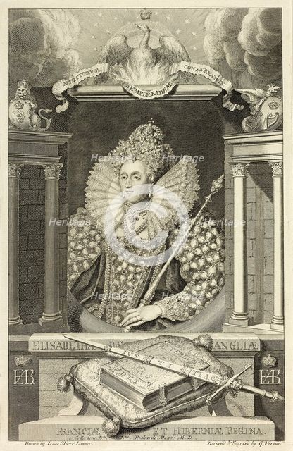 Queen Elizabeth I, 1732. Creator: George Vertue.