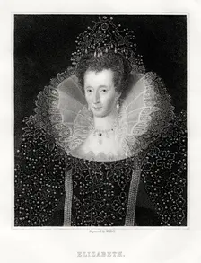 Queen Elizabeth I, 1860. Artist: W Holl