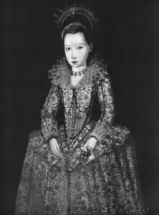 'Queen Elizabeth I. as a child; from a picture exhibited at the Tudor Exhibition 1890. Creator: Unknown