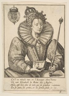 Queen Elizabeth I of England, late 16th-early 17th century. Creator: Attributed to Frans Huys (Netherlandish, 1522-1562)