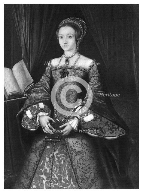 Queen Elizabeth I when young, c1546, (1896).Artist: Boussod, Valadon & Co