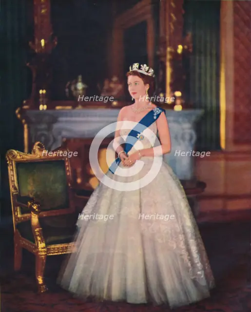 Queen Elizabeth II, 1953. Artist: Sterling Henry Nahum Baron.