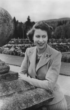 Queen Elizabeth II at Balmoral, 28th September 1952. Artist: Lisa Sheridan