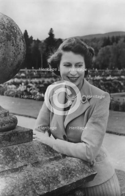 Queen Elizabeth II at Balmoral, 28th September 1952.  Artist: Lisa Sheridan