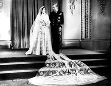 Queen Elizabeth II (b1926) and Prince Philip (b1921), 1947. Creator: Unknown