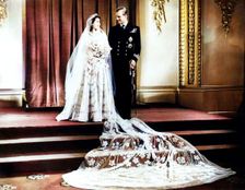 Queen Elizabeth II (b1926) and Prince Philip (b1921), 1947. Creator: Unknown