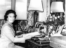 Queen Elizabeth II (b1926) preparing for her silver jubilee tours, 1977. Creator: Unknown