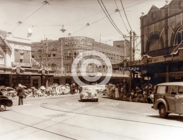 Queen Elizabeth II visits Mosman, 18 February 1954. Creator: Unknown.