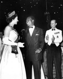Queen Elizabeth II with Dr Kwame Nkrumah at a gala ball, Accra, Ghana, c1960s. Creator: Unknown